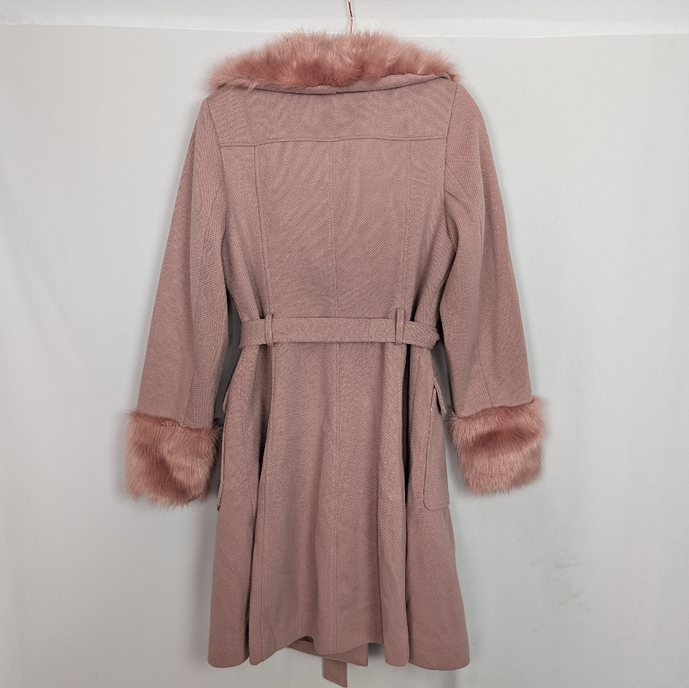 City Chic Make Me Blush Penny Lane Coat - Picture 2 of 13